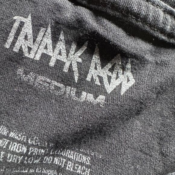 Trippie Redd Mens Skull Death Shirt Black Crewneck Tee Size M Lightning Graphic - Picture 2 of 4